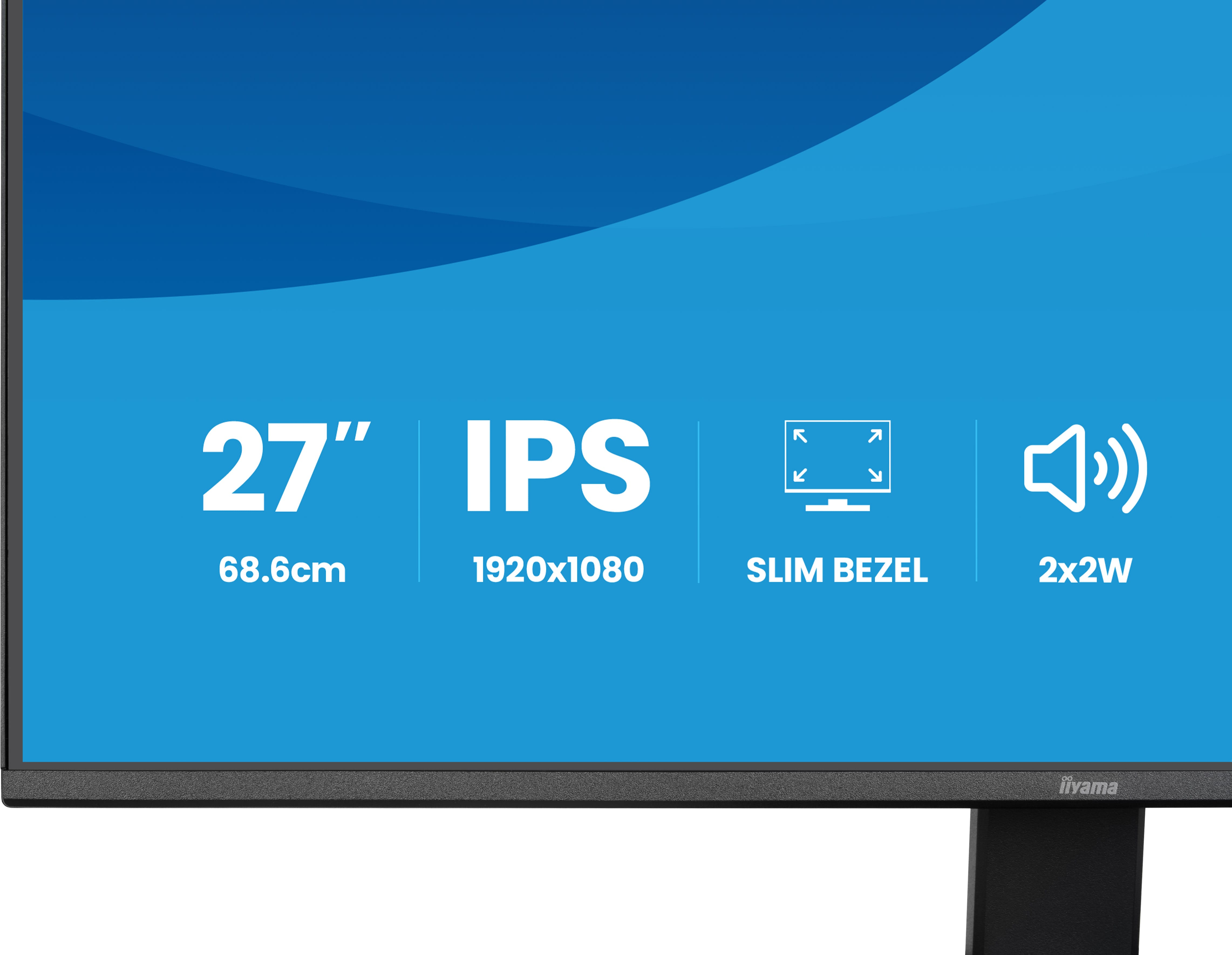 iiyama 27" ProLite X2791HS-B1 IPS LED Monitor - 1920x1080, Full HD, 120Hz, 1ms, Hangszóró, Fekete