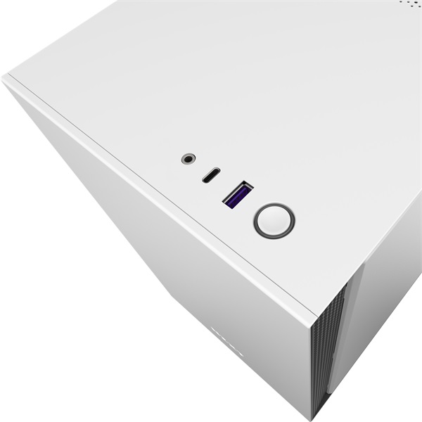 NZXT H210 táp nélküli ablakos Mini-ITX ház matt fehér-fekete (CA-H210B-W1) NZXT H210 táp nélküli ablakos Mini-ITX ház matt fehér-fekete (CA-H210B-W1)