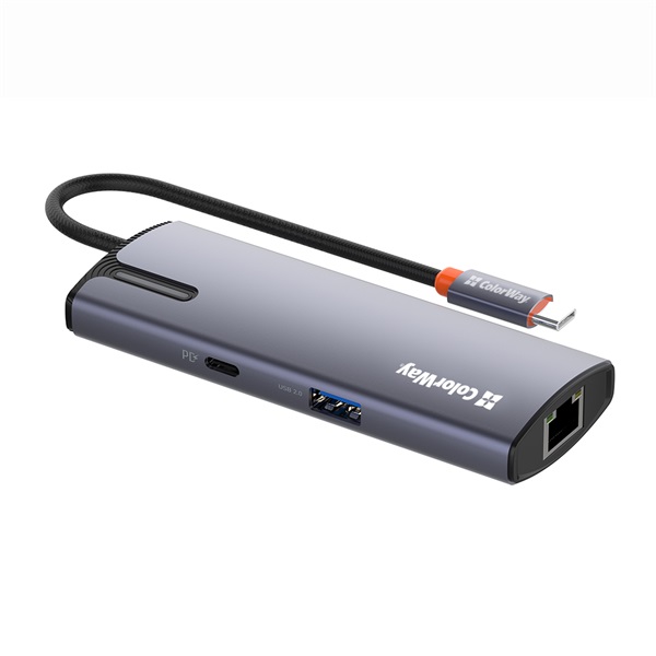 COLORWAY USB-elosztó CW-HUB03  USB-C 6-B-1 Dokkolóállomás