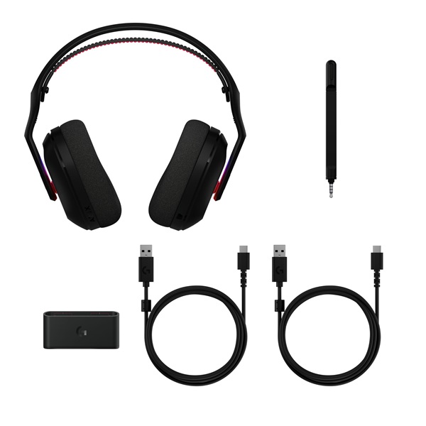 Logitech A20 X vezeték nélküli gamer headset Fekete