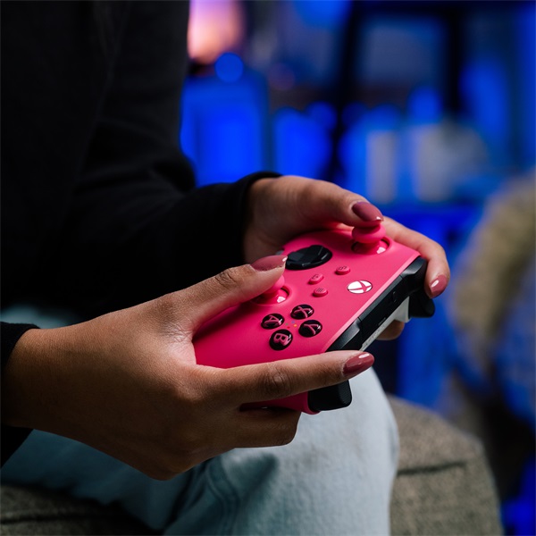 Microsoft Xbox Series X/S Deep Pink vezeték nélküli kontroller rózsaszín-fehér (QAU-00083)