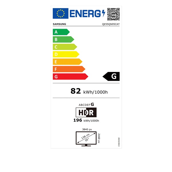 Samsung 55" QE55QN95CATXXH 4K UHD Smart Neo QLED TV