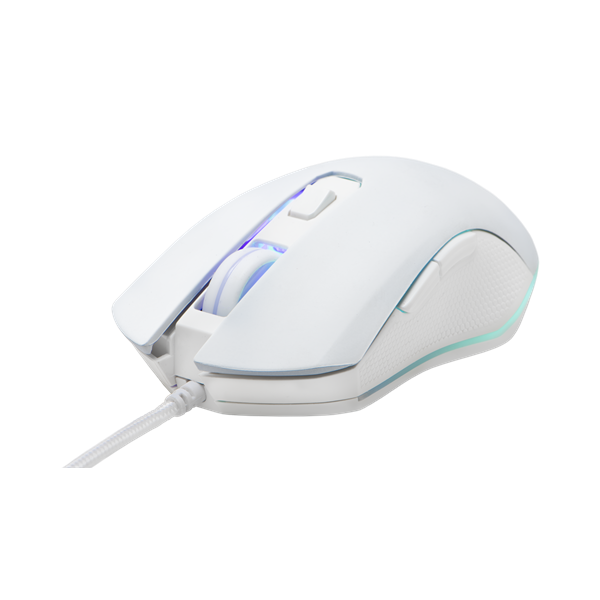 The G-Lab   KULT HELIUM W RGB LED Gamer Egér Fehér 