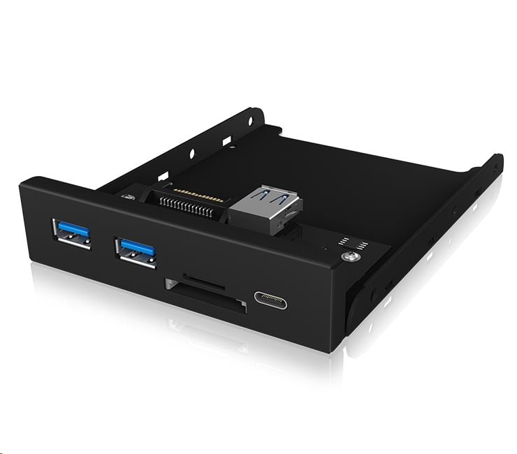 Raidsonic ICY BOX 3.5" multiport panel fekete (IB-HUB1417-I3)