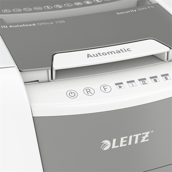 Leitz IQ AutoFeed Office 150 P4 Pro Iratmegsemmisítő Fehér