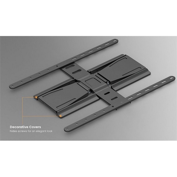 Equip  650344  43"-90"  Max.: 50kg  dönthető  forgatható TV Fali konzol Fekete 