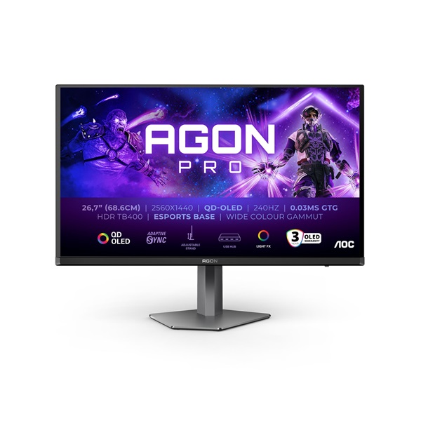 AOC Gaming 240Hz OLED 27" AG276QZD2 2560x1440  16:9  0,03ms monitor