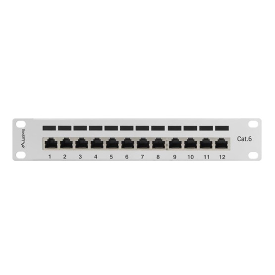 Lanberg 12-port Patch Panel 1U Grey