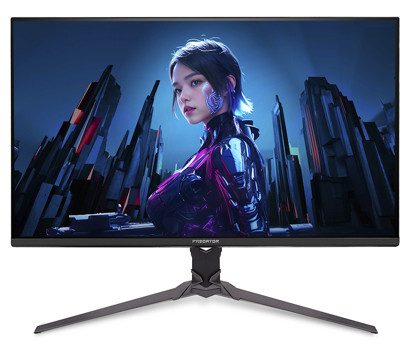 Acer 31.5" Predator XB323QUPbmiiprx Monitor - 2560x1440, QHD, LED, IPS, 180Hz, 1ms, Hangszóró, FreeSync, Gamer, Fekete