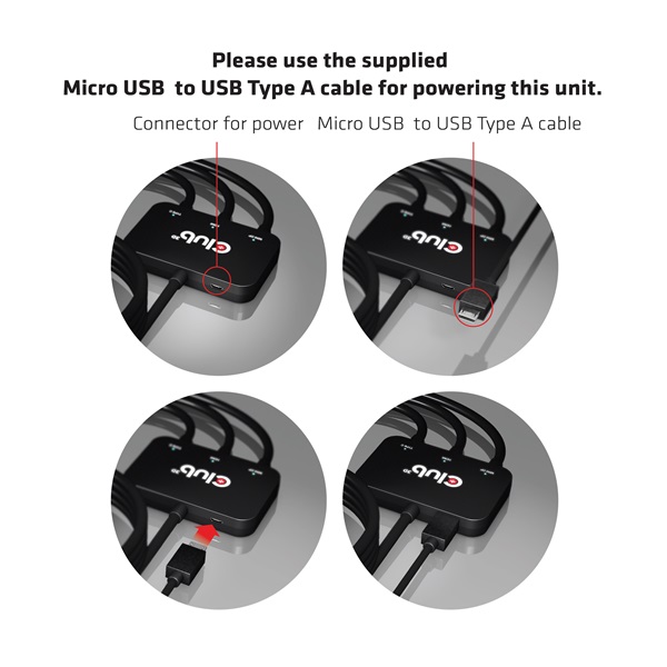 Club 3D CAC-1630 USB-C + HDMI + MiniDisplayport to HDMI 4K60Hz  M/M  32AVG Átalakító
