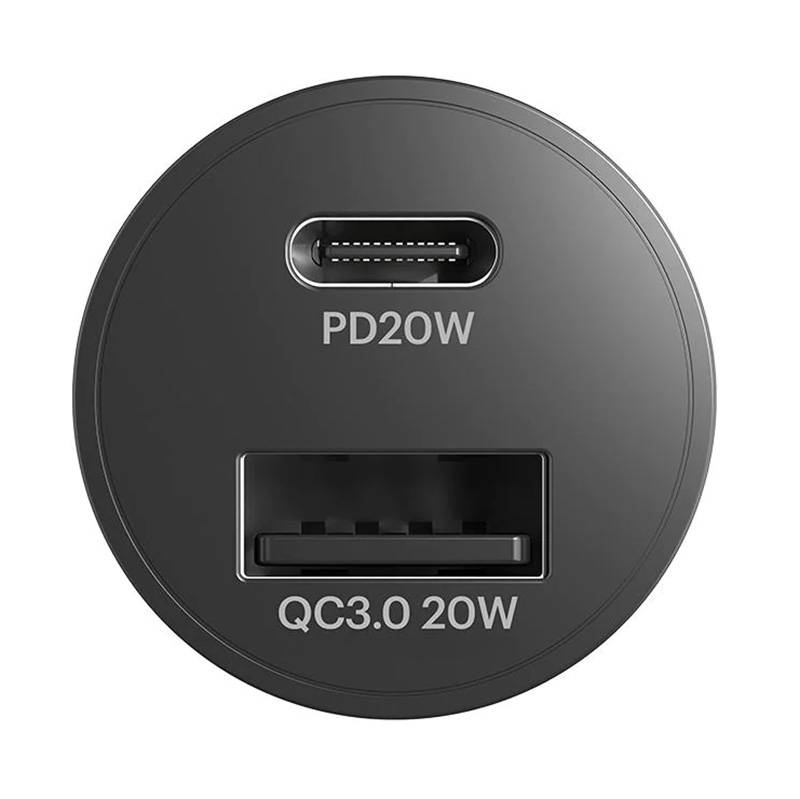 Car charger Cygnett USB, USB-C 20W (black)