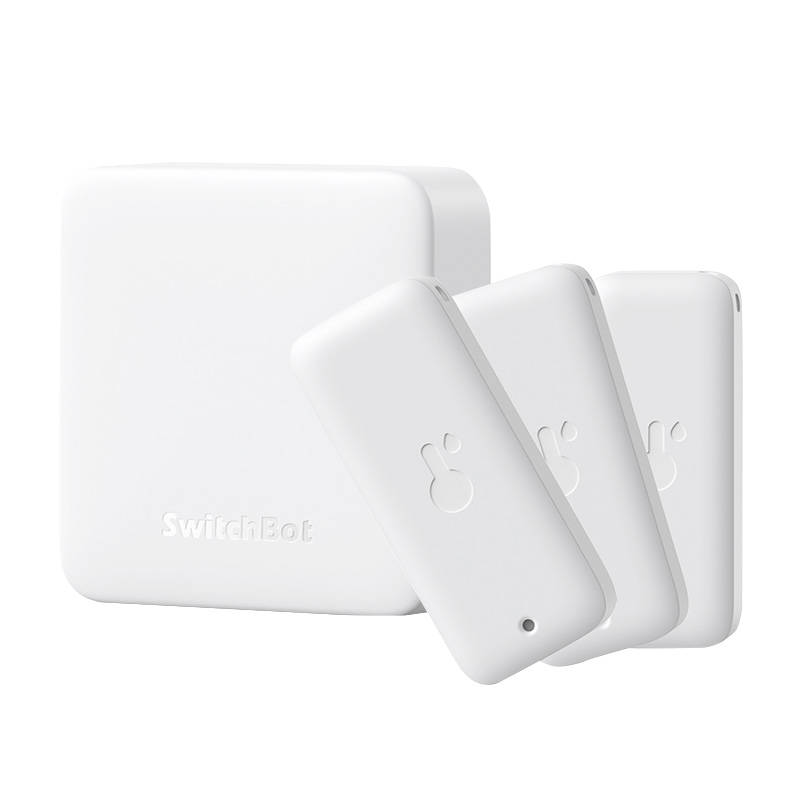Set Smart remote control Hub + 3x Thermo-Hygrometer SwitchBot Hub Mini Set Smart remote control Hub + 3x Thermo-Hygrometer SwitchBot Hub Mini