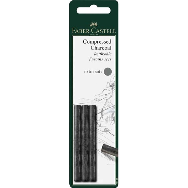 Faber-Castell AG Pitt extrapuha 3db-os préselt faszén Faber-Castell AG Pitt extrapuha 3db-os préselt faszén
