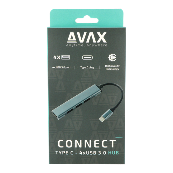  AVAX HB601 CONNECT+ Type C - 4xUSB 3.0 HUB