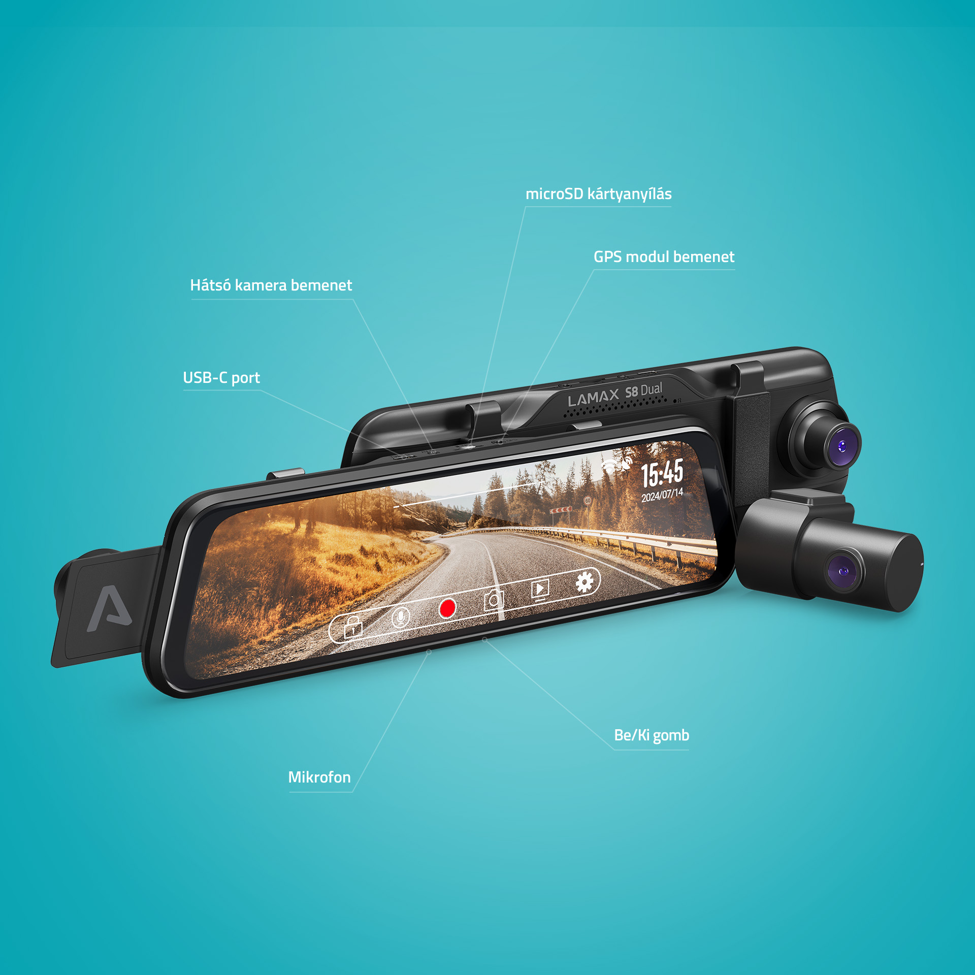 LAMAX S8 Dual Autóskamera