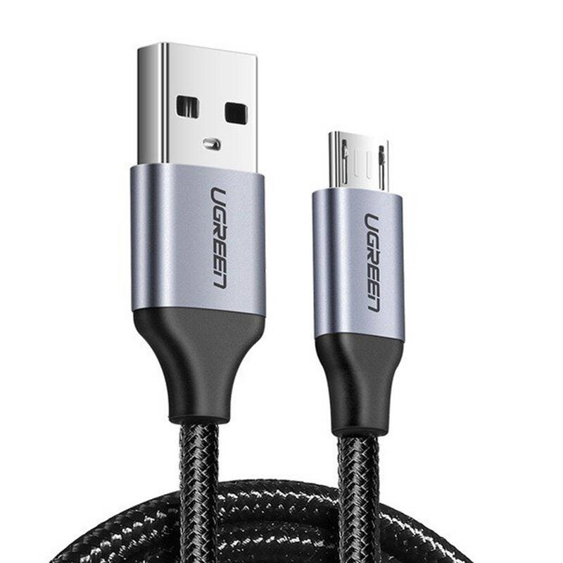 USB-Mikro USB-kábel UGREEN QC 3.0 2,4A 2m (fekete)