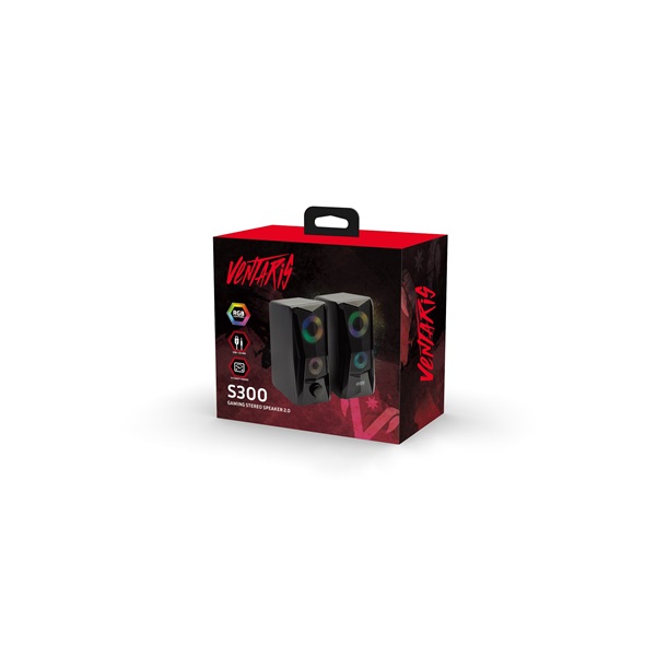 Ventaris S300 RGB 2.0 hangszóró fekete Ventaris S300 RGB 2.0 hangszóró fekete