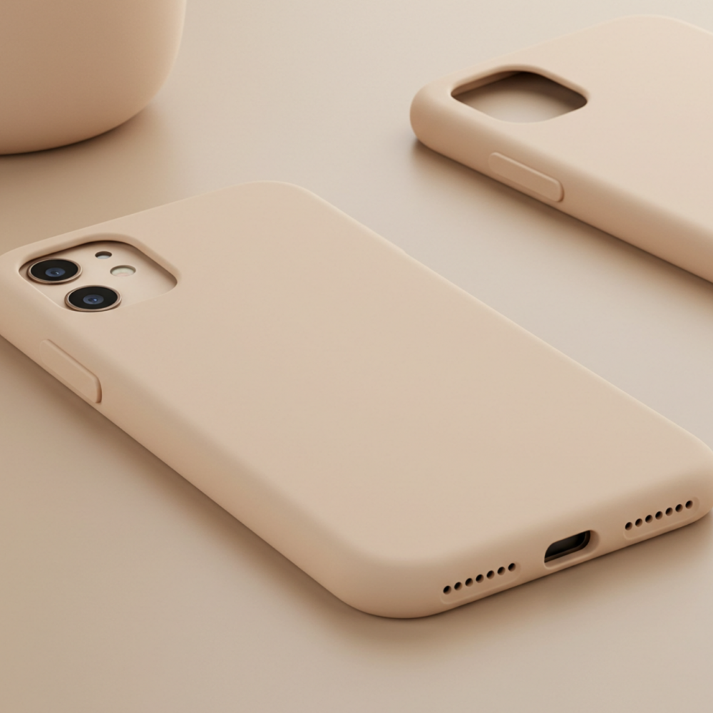 Premium szilikon tok, Samsung S25 Plus, Édes barack