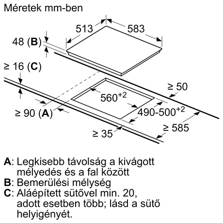 Bosch PKE645BA2E FŐZŐLAP BEÉPÍTHETŐ  KERÁMIA