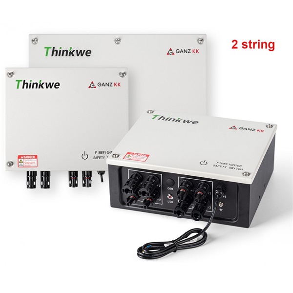 Ganz TW-RSD150-40-2 napelemhez 1000VDC/40A, 2 string tűzeseti DC leválasztó kapcsoló Ganz TW-RSD150-40-2 napelemhez 1000VDC/40A, 2 string tűzeseti DC leválasztó kapcsoló