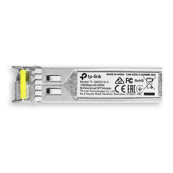 TP-LINK Switch SFP Modul 1000Base-BX WDM kétirányú 2km távolság, TL-SM321A-2 TP-LINK Switch SFP Modul 1000Base-BX WDM kétirányú 2km távolság, TL-SM321A-2