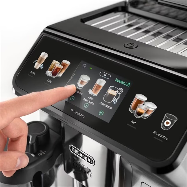 DeLonghi ECAM450.65.G Eletta Explore 19 bar automata kávéfőző tejhabosítóval DeLonghi ECAM450.65.G Eletta Explore 19 bar automata kávéfőző tejhabosítóval