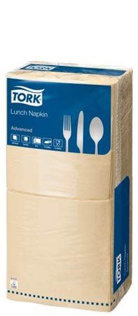 Tork Advanced szalvéta 1/4 hajtogatott, 2 rétegű 33x33cm csontszín  (477206)