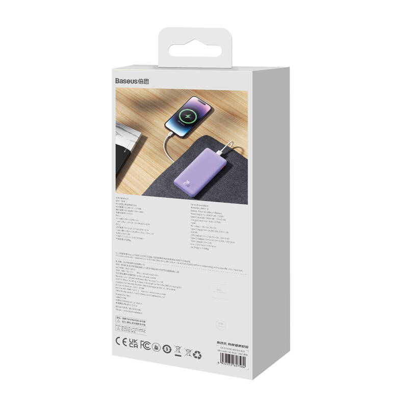 Baseus Airpow 10000mAh 20W powerbank Lila