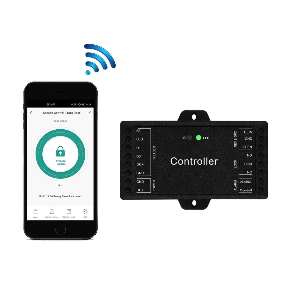 SMARTZILLA 2044600 Tuya WiFi beléptető rendszer vezérlő AC  