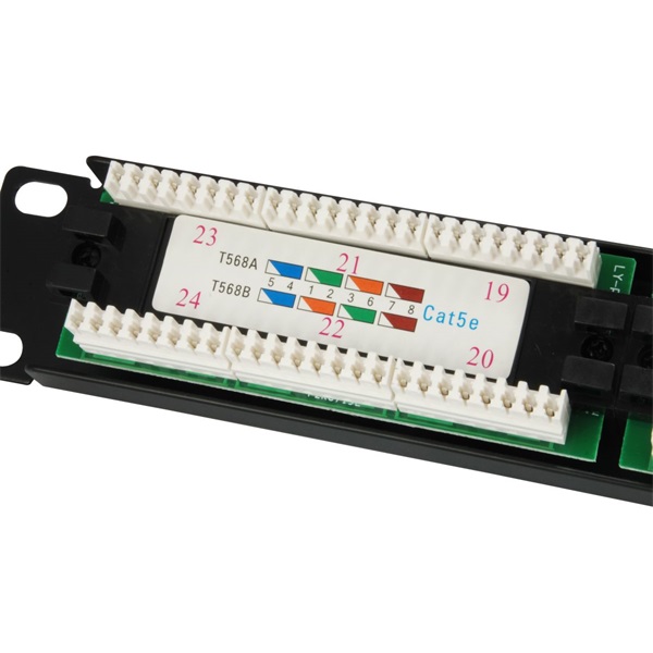 Equip Patch panel - 235325 (24 port, Cat5e, 1U, árnyékolatlan, fekete) Equip Patch panel - 235325 (24 port, Cat5e, 1U, árnyékolatlan, fekete)