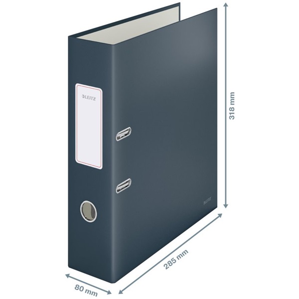 Leitz COSY Soft touch karton 180° széles bársony szürke iratrendező Leitz COSY Soft touch karton 180° széles bársony szürke iratrendező