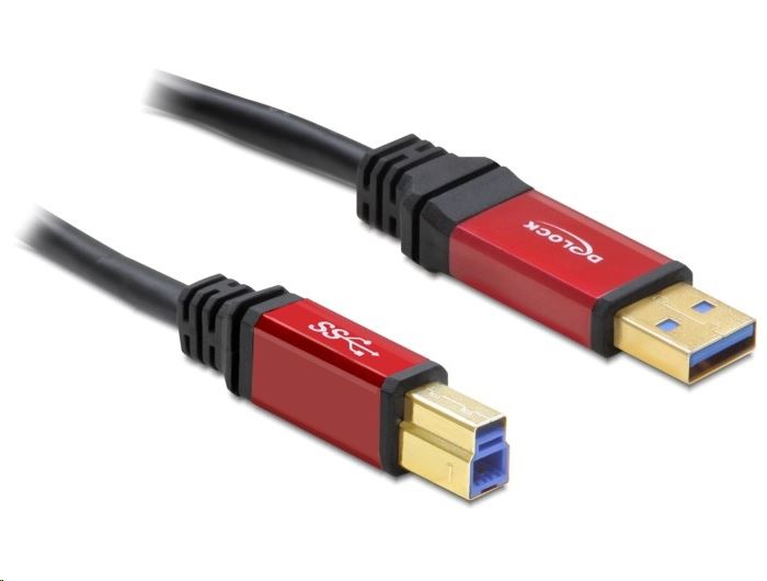 Delock 82758 USB 3.0-A male > USB 3.0-B male prémium kábel 3m