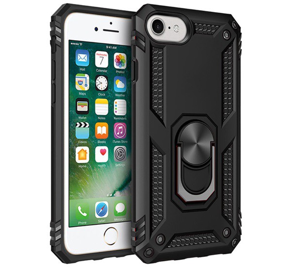 Defender műanyag telefonvédő (közepesen ütésálló, szilikon belső, telefontartó gyűrű, beépített fémlemez) FEKETE [Apple iPhone SE 3 ... Defender műanyag telefonvédő (közepesen ütésálló, szilikon belső, telefontartó gyűrű, beépített fémlemez) FEKETE [Apple iPhone SE 3 ...