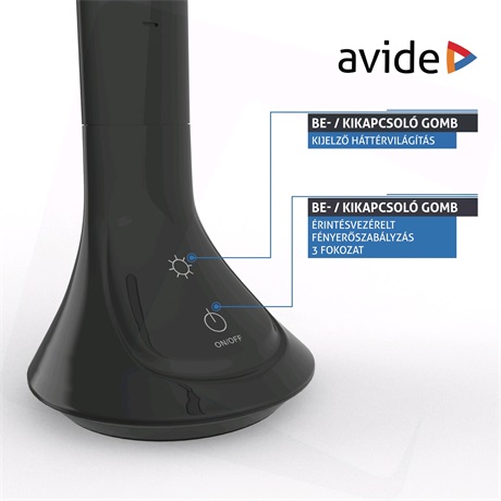 Avide ABLDL-CALENDAR-5W-BL LED ASZTALI LÁMPA NAPTÁR FEKETE 5W Avide ABLDL-CALENDAR-5W-BL LED ASZTALI LÁMPA NAPTÁR FEKETE 5W