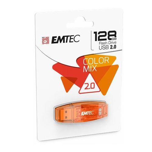 Pen Drive 128GB Emtec (C410) USB 2.0 (ECMMD128G2C410) Pen Drive 128GB Emtec (C410) USB 2.0 (ECMMD128G2C410)