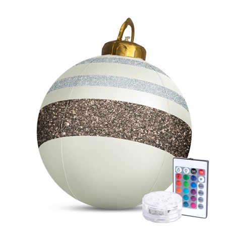 Family Christmas 58740A FELFÚJHATÓ RGB LED-ES  KARÁCSONYI GÖMB  60 CM