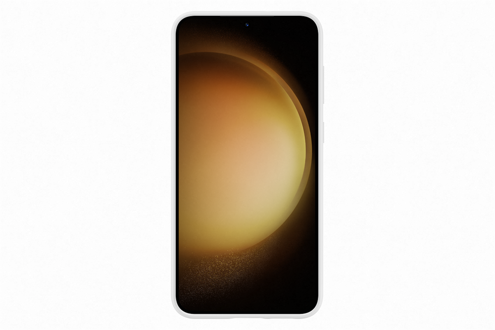 	Samsung Galaxy S23+ szilikontok szíjjal fehér 