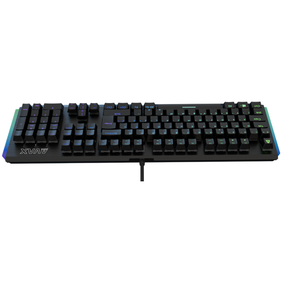 AVAX FS01 Full size mechanikus vezetékes alumínium billentyűzet Outemu barna switch