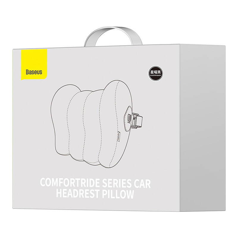 Silk Car Headrest Pillow Baseus ComfortRide Series (black) Silk Car Headrest Pillow Baseus ComfortRide Series (black)