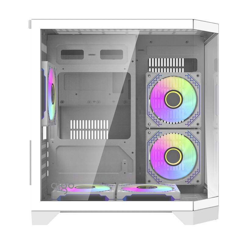 Darkflash FT350 számítógépház + 5 ARGB ventilátor Fehér Darkflash FT350 számítógépház + 5 ARGB ventilátor Fehér