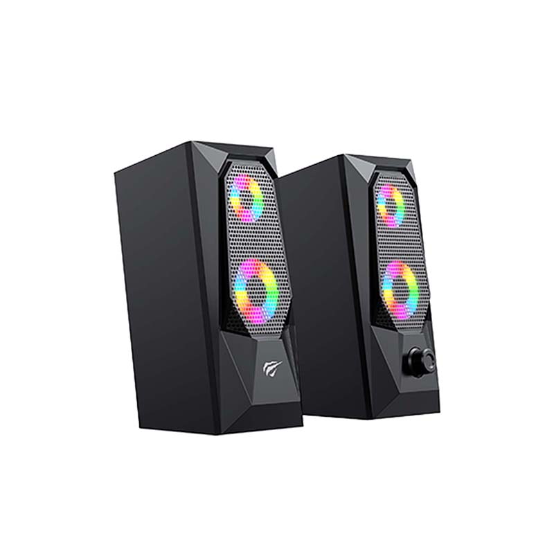 Havit SK208 Számítógépes hangszórók 2.0 RGB (fekete)