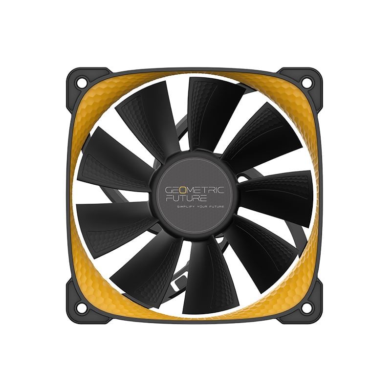 Geometric 1F2505Y112000 Future Squama 2505Y hűtő ventilátor 120mm fekete-sárga Geometric 1F2505Y112000 Future Squama 2505Y hűtő ventilátor 120mm fekete-sárga
