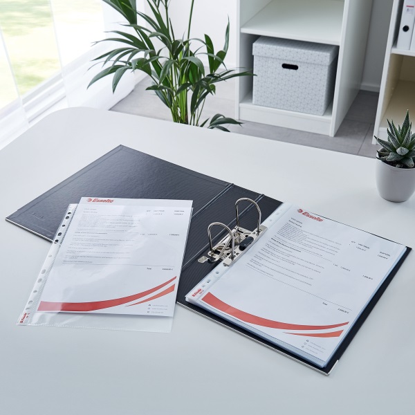 Esselte A4 75mikron 100db víztiszta lefűzhető genotherm