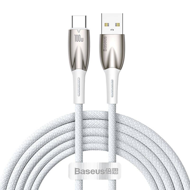 Baseus Glimmer Series USB USB-C 100W 2m fehér (CADH000602)