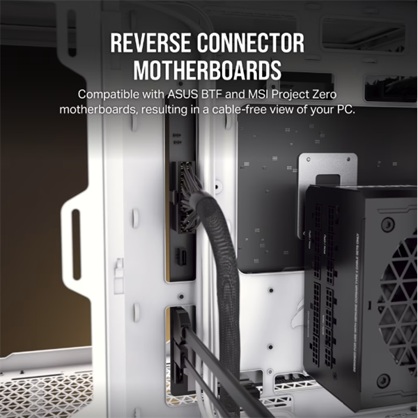 CORSAIR 2500D Airflow Tempered Glass Mid-Tower számítógépház Fehér