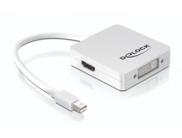 Delock DL61768 Displayport mini -> Displayport / HDMI / DVI 29 tűs adapter Delock DL61768 Displayport mini -> Displayport / HDMI / DVI 29 tűs adapter