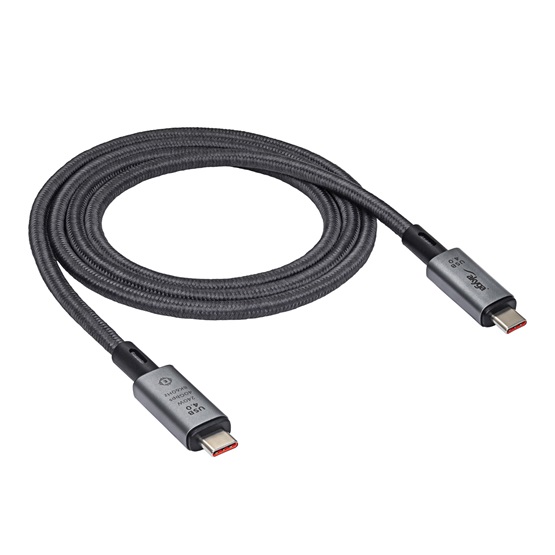 Akyga AK-USB-45 USB4 type C 40Gb/s 240W 1m kábel Akyga AK-USB-45 USB4 type C 40Gb/s 240W 1m kábel