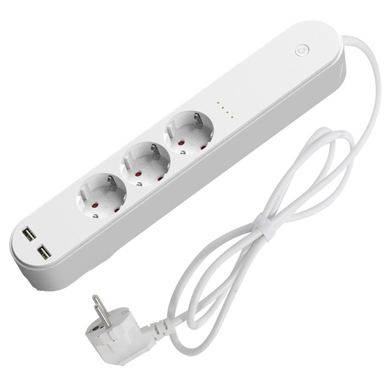 Denver SHP-310U Smart Home Power Strip 3in1 + 2xUSB Fehér
