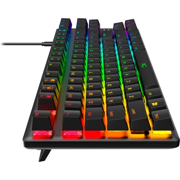 HyperX Mechanikus Billentyűzet  Alloy Origins Core RGB  Vezetékes  USB 65 gomb HX Red switch  angol kiosztás Fekete