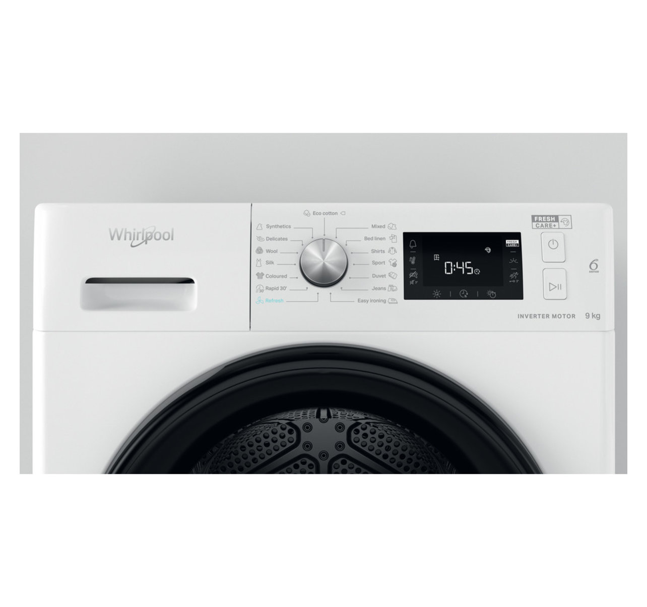 Whirlpool FFT M22 9X2B EE Hőszivattyús szárítógép – 9 Kg, A Energiaosztály, 6. Érzék technológia, Rapid Dry funkció, FreshCare+, 